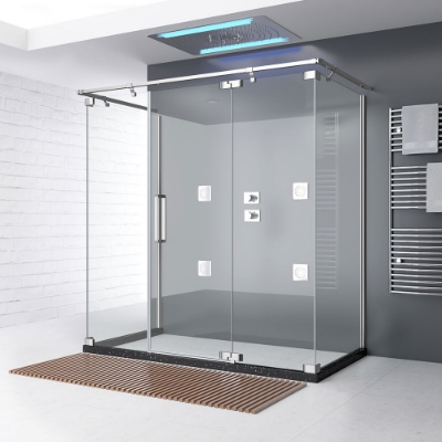 Bathroom Glass partition and cubicle